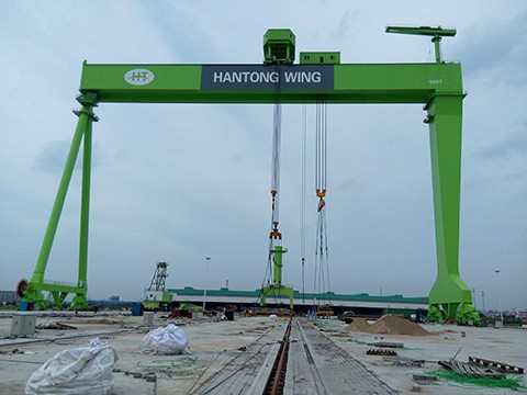 韓通(tōng)赢吉500t造船(chuán)門(mén)機(jī)